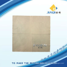 eyeglasses cleaning cloth with silver LOGO printing